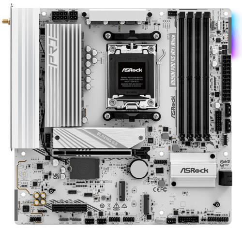 Материнская плата ASRock B850M Pro RS WiFi White