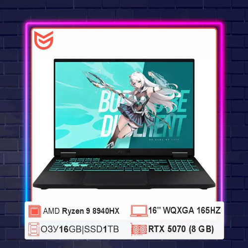 16" Asus Tianxuan 6 PRO RTX 5070 AMD Ryzen 9 8940HX 16/1тб