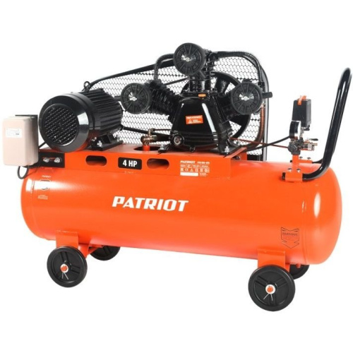Компрессор поршневой Patriot PTR 100-670 оранжевый