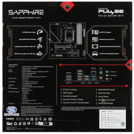 Материнская плата Sapphire PULSE B850M WIFI