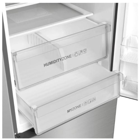 Холодильник с морозильником   Haier C4F640CFMRGU1 серебристый