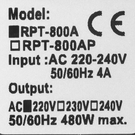 ИБП Powercom Raptor RPT-800A