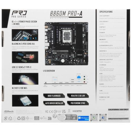 Материнская плата ASRock B860M Pro-A