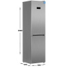 Холодильник с морозильником Beko RCNK335E20VX серебристый