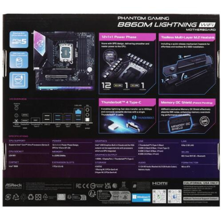 Материнская плата ASRock B860M Lightning WiFi