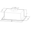 Вытяжка полновстраиваемая Midea MH60I301X серебристый