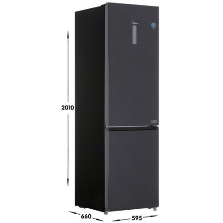Холодильник с морозильником Midea MDRB521MIE28OD черный