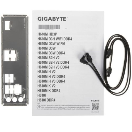 Материнская плата GIGABYTE H610M D3W DDR4