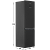 Холодильник с морозильником Beko B7RCNK406HDXBRCN серый
