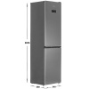 Холодильник с морозильником BEKO B5RCNK332HX серебристый