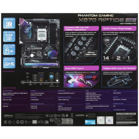Материнская плата ASRock X870 Riptide WiFi